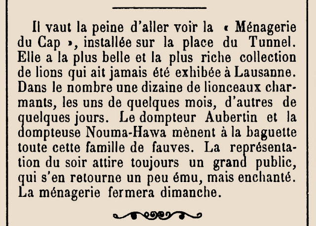 Gazette de Lausanne 17 aout 1887