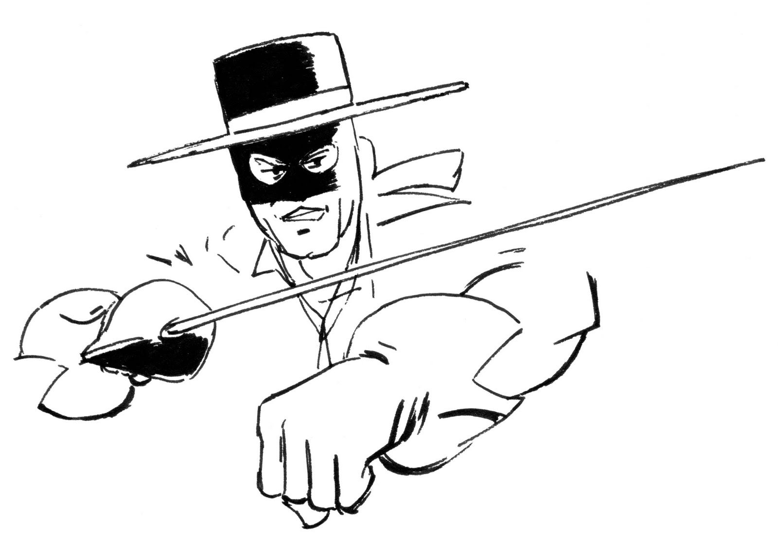 zorro cartoon coloring pages - photo #8