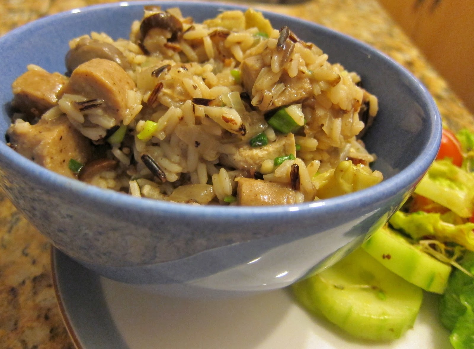 The Vegan Chronicle Chicken and Wild Rice with Sausage