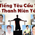 Bản lên tiếng yêu cầu trả tự do cho 14 thanh niên yêu nước