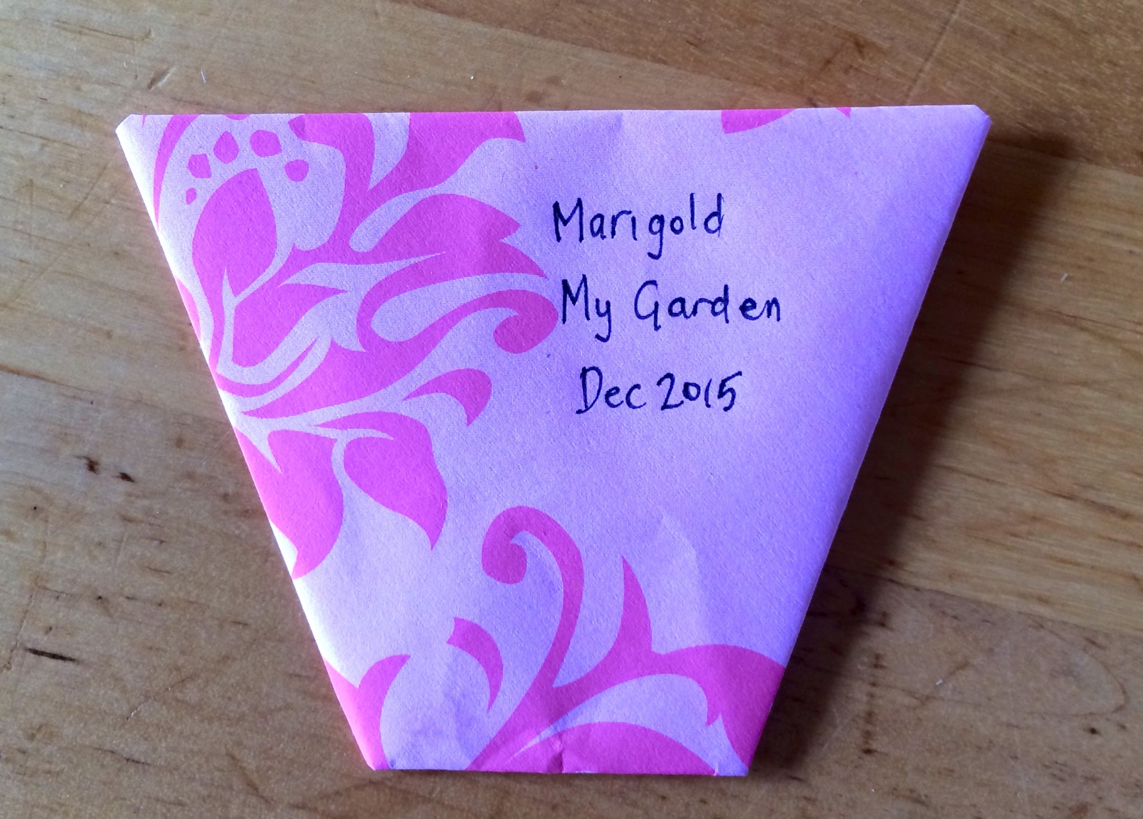 How to Make Quick and Easy Origami Seed Packets 