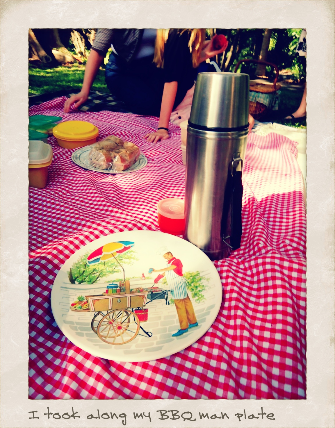 ainead Red Gingham Picnic Cloths