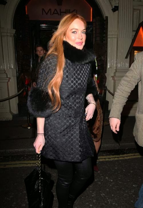 Celeb Diary: Lindsay Lohan @ Mahiki nightclub in Londra