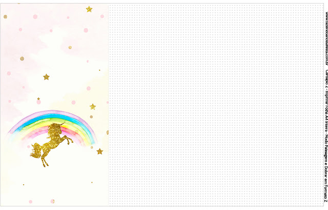 Fiesta de Unicornios: Imprimibles Gratis para Fiestas. Programa de la fiesta o el menú.
