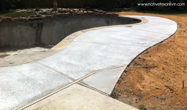 Deck around pool before cool decking Informative step by step pool building process with pictures showing every phase