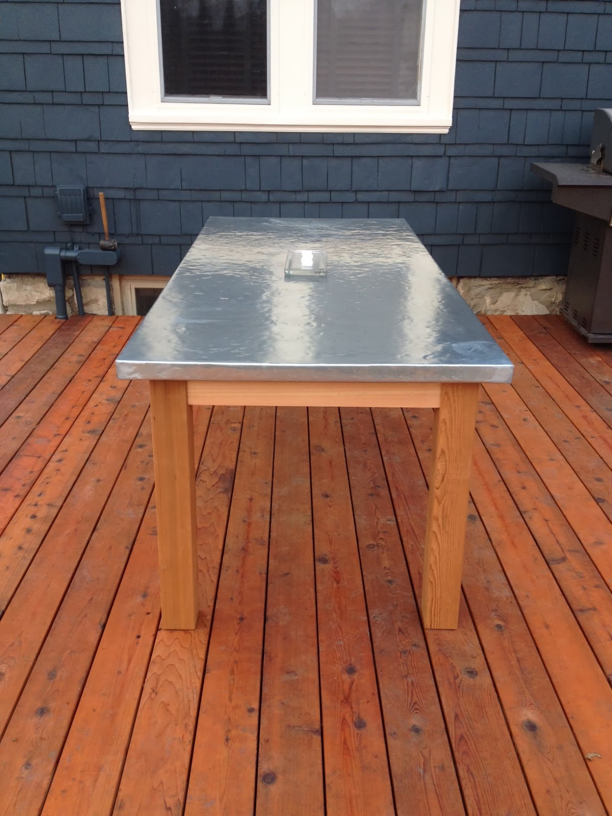 Before and After Kansas City How To Make A DIY Outdoor Zinc Table