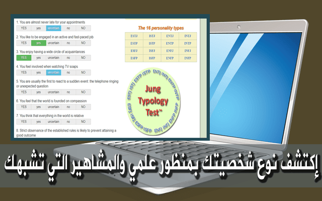 أدخل إلى هذا الموقع و إكتشف نوع شخصيتك والأشخاص المشهورين الذين يمتلكون نفس شخصيتك !