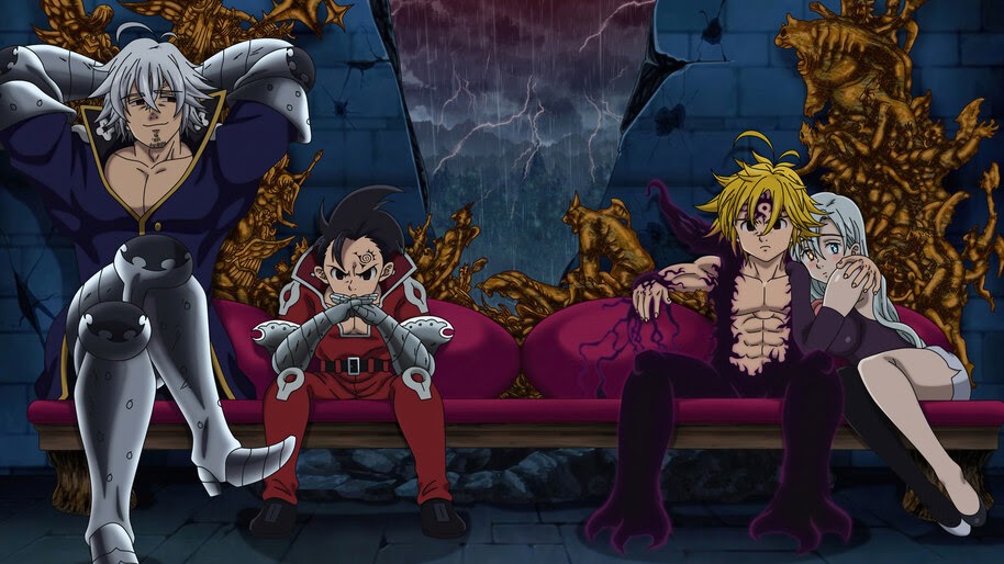 Estarossa, Zeldris, Meliodas, Elizabeth Liones, Nanatsu no Taizai, 4K, #6.1498