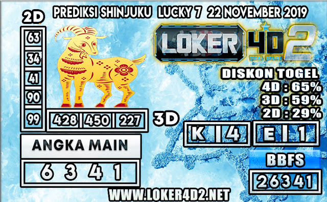 PREDIKSI TOGEL SHINJUKU LUCKY 7 POOLS LOKER4D2 22 NOVEMBER 2019
