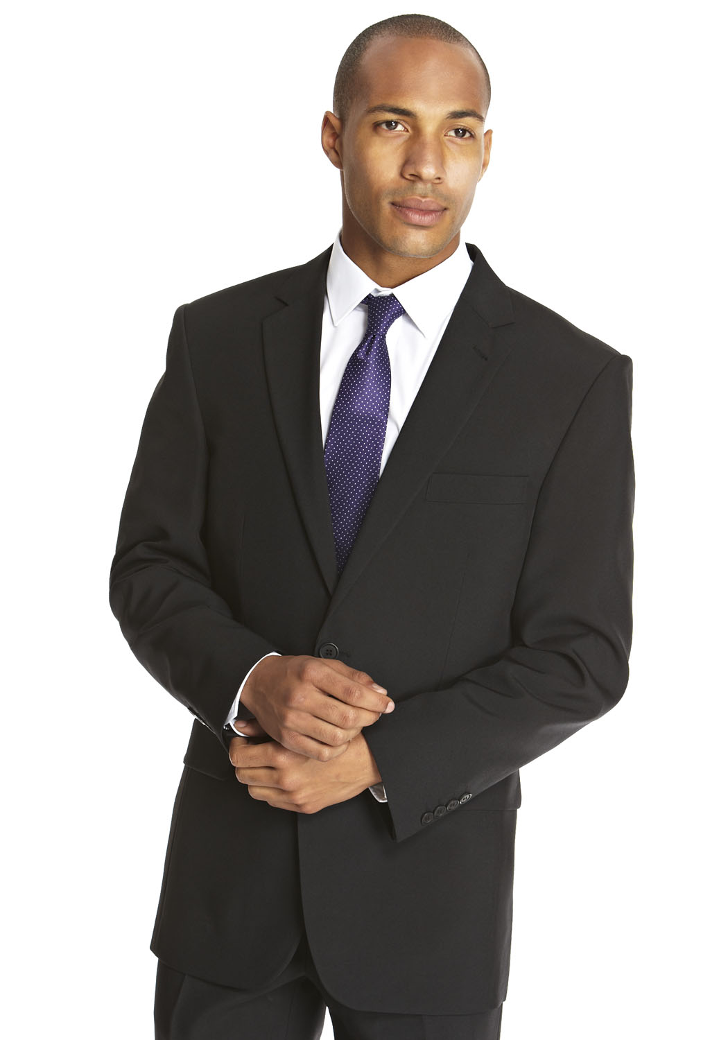 Black Regular Fit Suit Jacket Fashion Groom