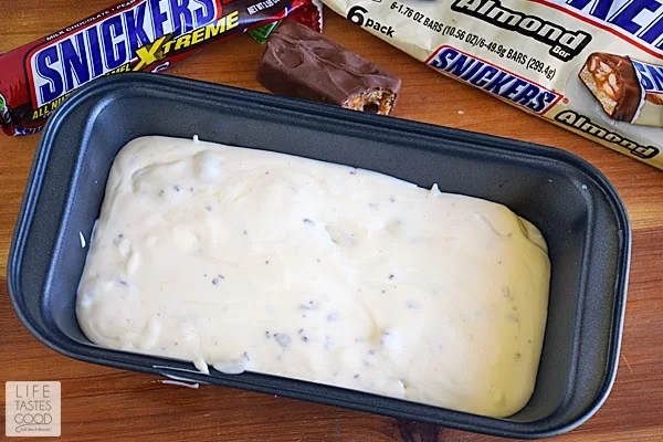 Easy SNICKERS® Ice Cream | by Life Tastes Good is no churn, so that means no special equipment needed! Anyone can make this creamy, delicious frozen treat! I love how smooth and creamy no churn ice cream is too!