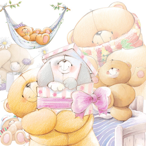 forever friends teddy bears clipart - photo #18