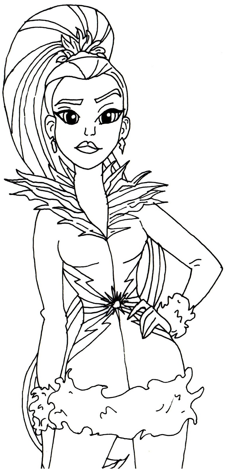 Free Printable Super Hero High Coloring Pages