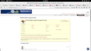 An example ticket for a Fedora Test Day in Fedora Quality Assurance