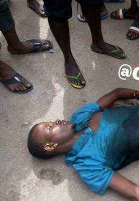Photos: Policeman allegedly kills pure water seller over N100 bribe in Rivers State