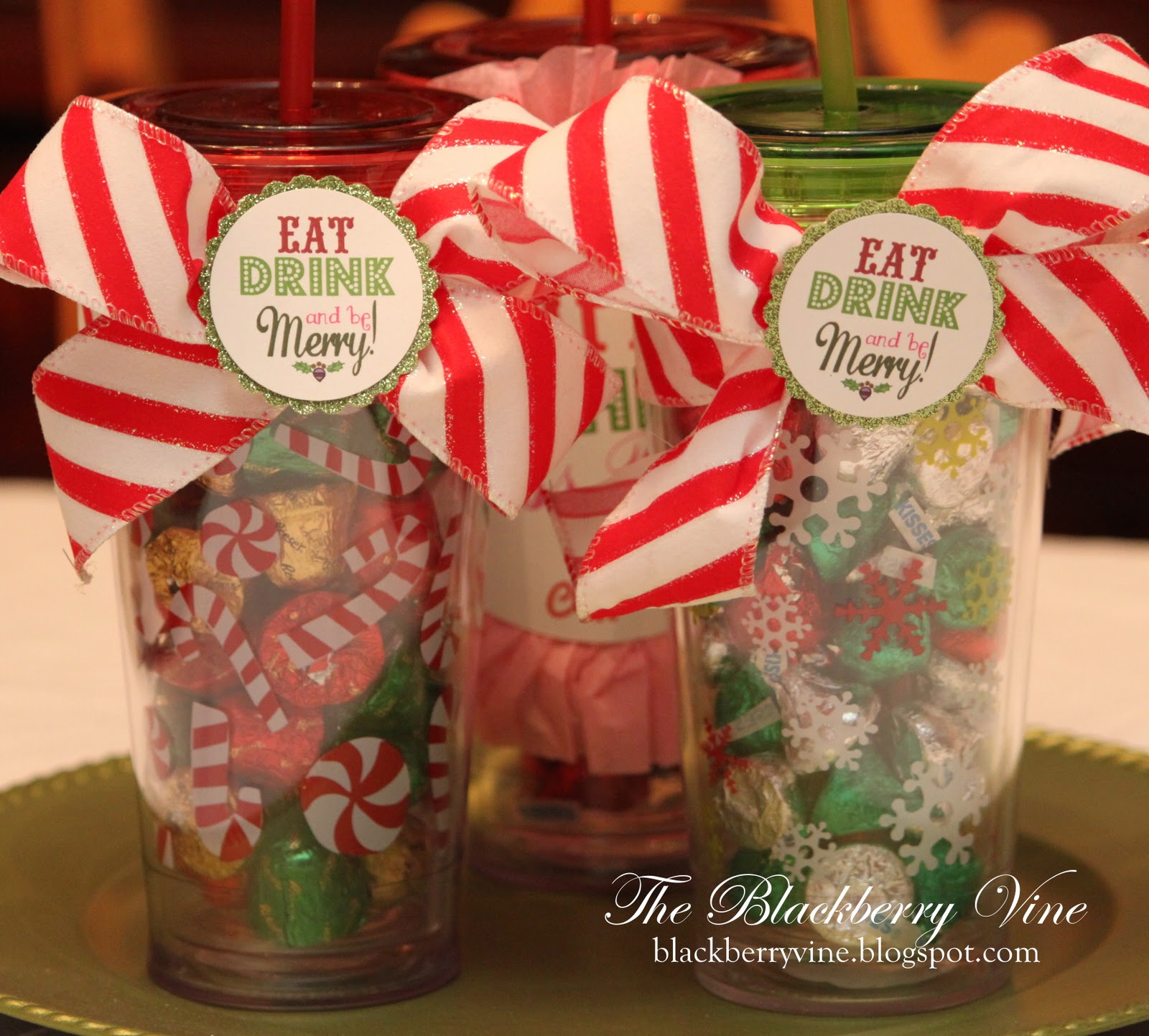 The Blackberry Vine Teacher Treat Cups Christmas Edition