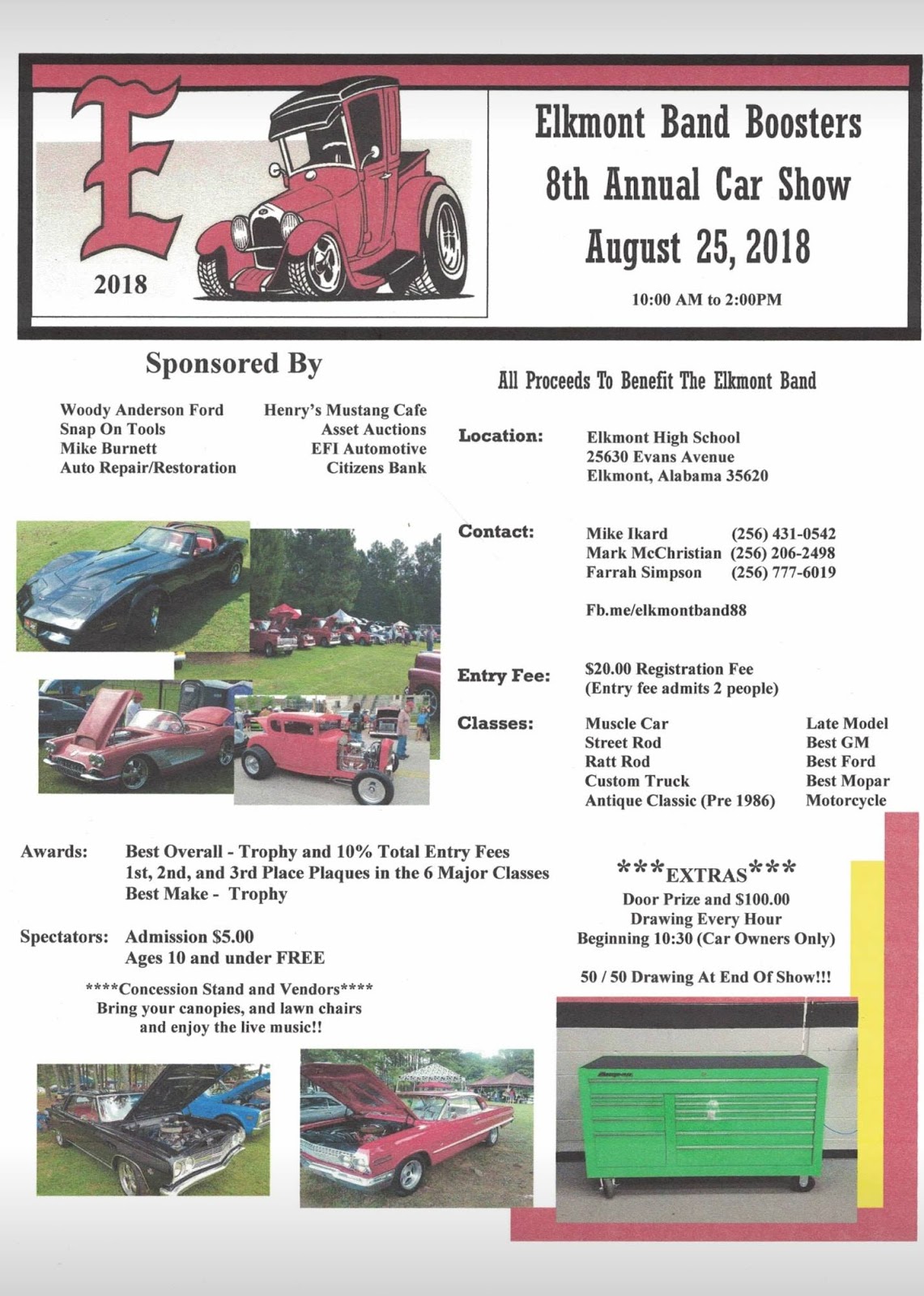 ELKMONT ALABAMA 8th ANNUAL ELKMONT CAR SHOW INFORMATION