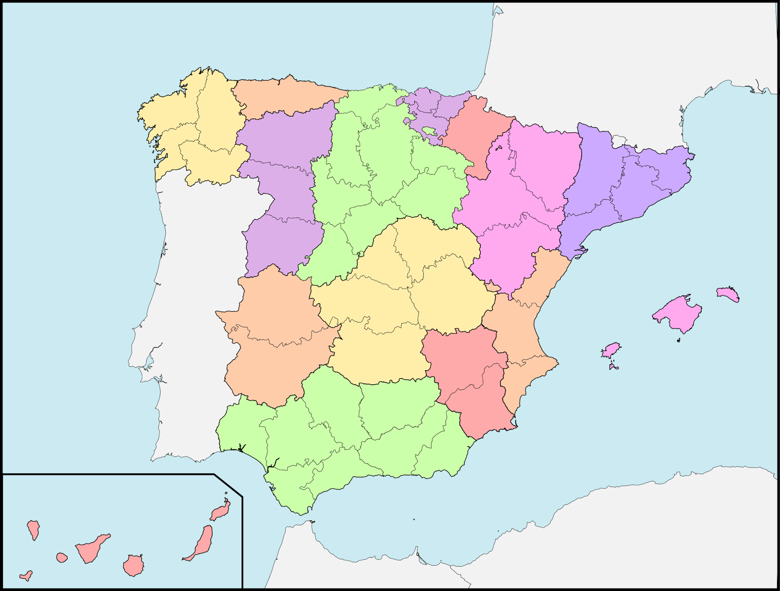 Un Paseo Por Las Ciencias Sociales Mapa Politico De Espana Images