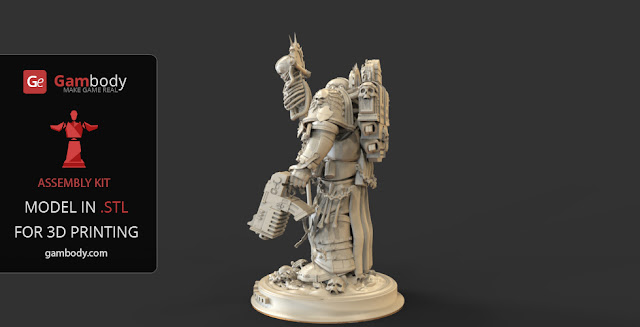 Chaplain Warhammer40k 3D print model
