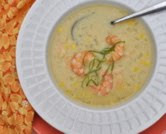 Sweet-Corn Soup with Shrimp
