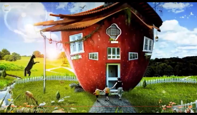 Photoshop Tutorial: Making a Design of "My Apple House" Photoshop Tutorial: Making a Design of "My Apple House"