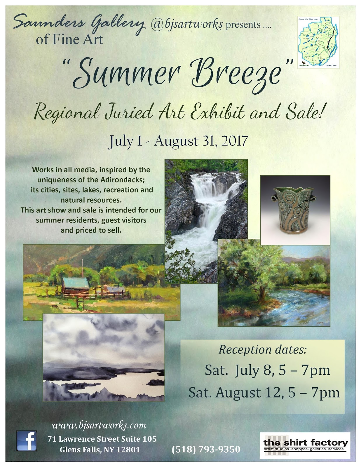 saunders gallery of fine art at bjsartworks fine custom framing flyer for fine artist services