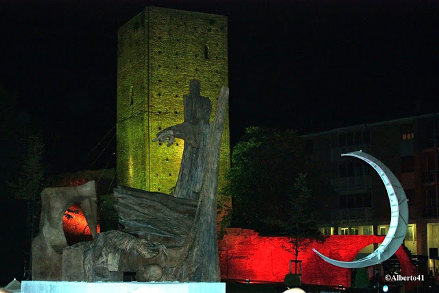 notturno monumento a Matteotti di Carlo Alberto Mares