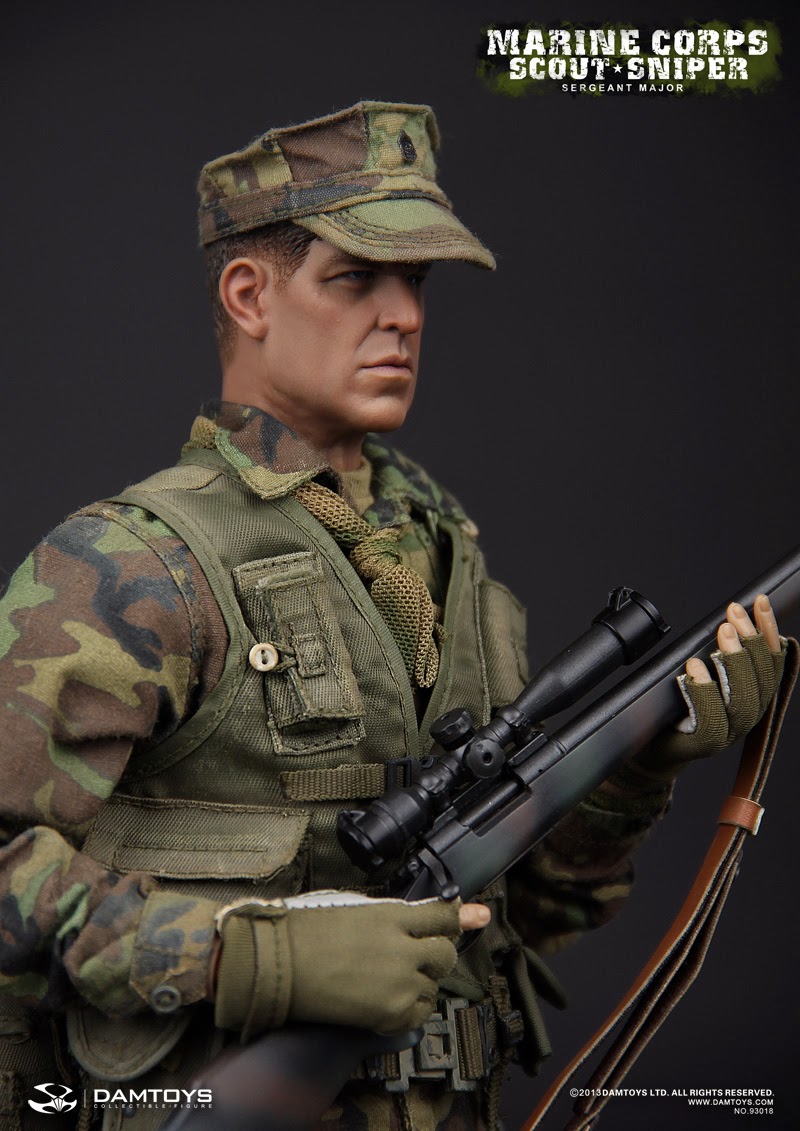Incoming: DAM Toys 1/6 scale US Marine Corps Scout Sniper Sergeant Major (T...