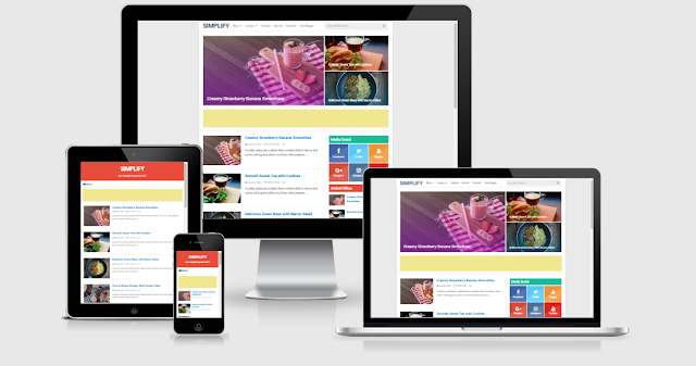  pada kesempatan kali ini  akan menyebarkan sebuah template blogger yang merupaka Simplify 2 Responsive Blogger Template