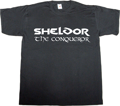 The Big Bang Theory sheldon Cooper fun conan t-shirt ephemeral-t-shirts