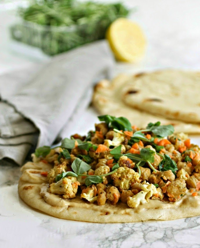 Hungry Couple Curried Chickpea and Hummus Sandwich