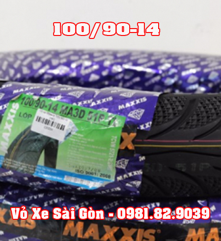 Vỏ xe máy Maxxis 100/90-14 3D Airblade, PCX, Click, Sh Mode Vỏ xe máy Maxxis 100/90-14 3D Airblade, PCX, Click, Sh Mode