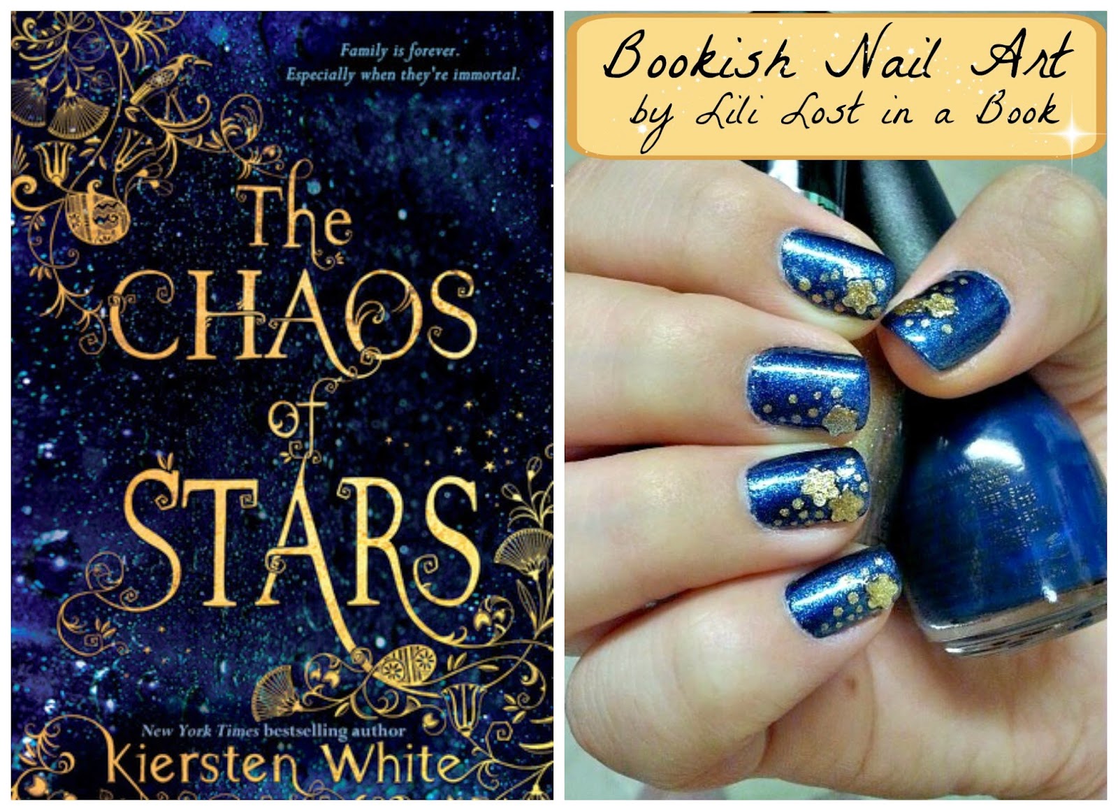 Lili Lost in a Book Literary Nails The Chaos of Stars by