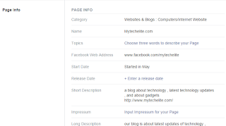 Facebook business page setup