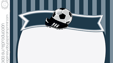 Fútbol invitacion para imprimir