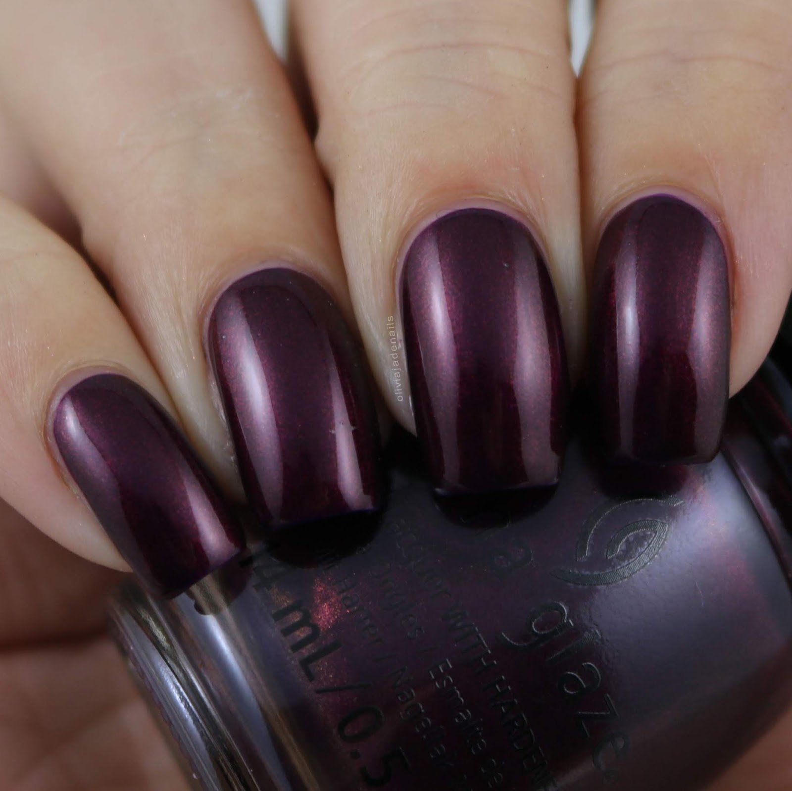 China Glaze You're A Mean One swatched by Olivia Jade Nails