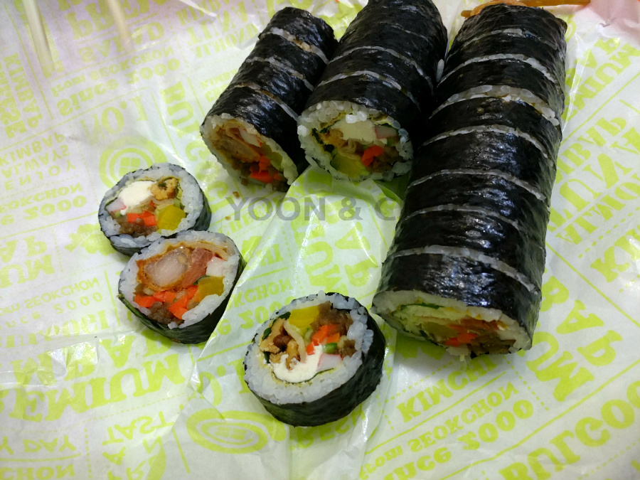 Seoul Gimbap at Yangjae Station/ 'Korean style fast food' Chicken mayo