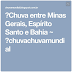 ►Chuva entre Minas Gerais, Espírito Santo e Bahia