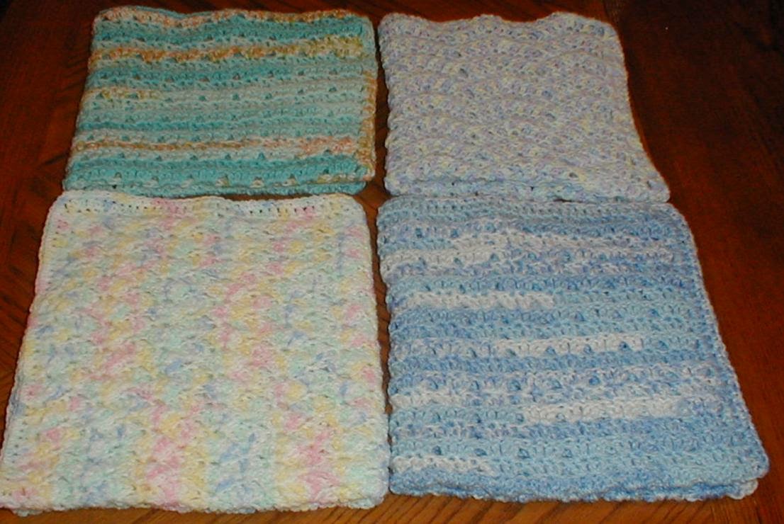 Karens Crocheted Garden of Colors More Preemie Baby Blankets