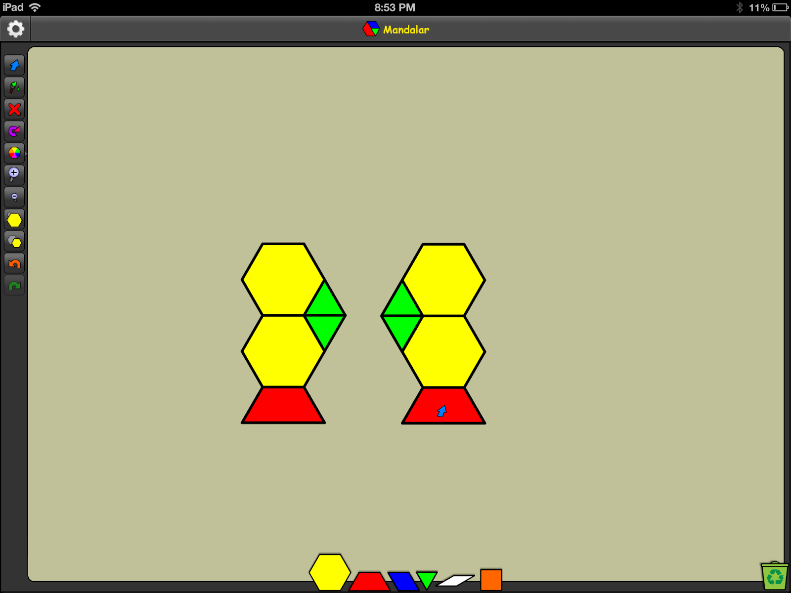 Ipads in K8 Education Teaching Symmetry