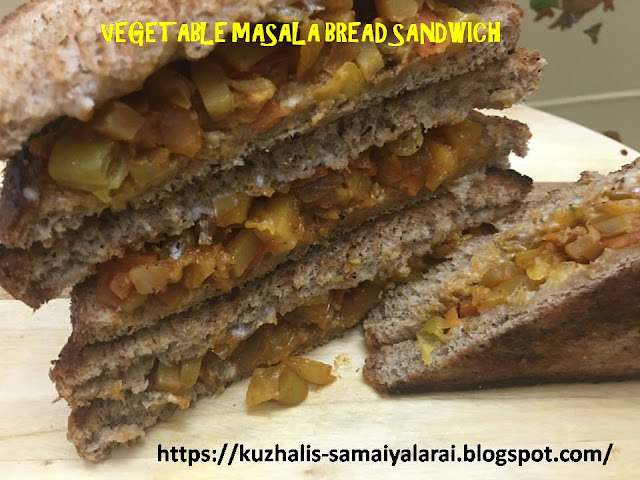 VEGETABLE MASALA BREAD SANDWICH