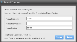 Fitur Auto Close Program - Smart Billing Blokir Software dan Situs Dengan Fitur Auto Close Program di Smart Billing