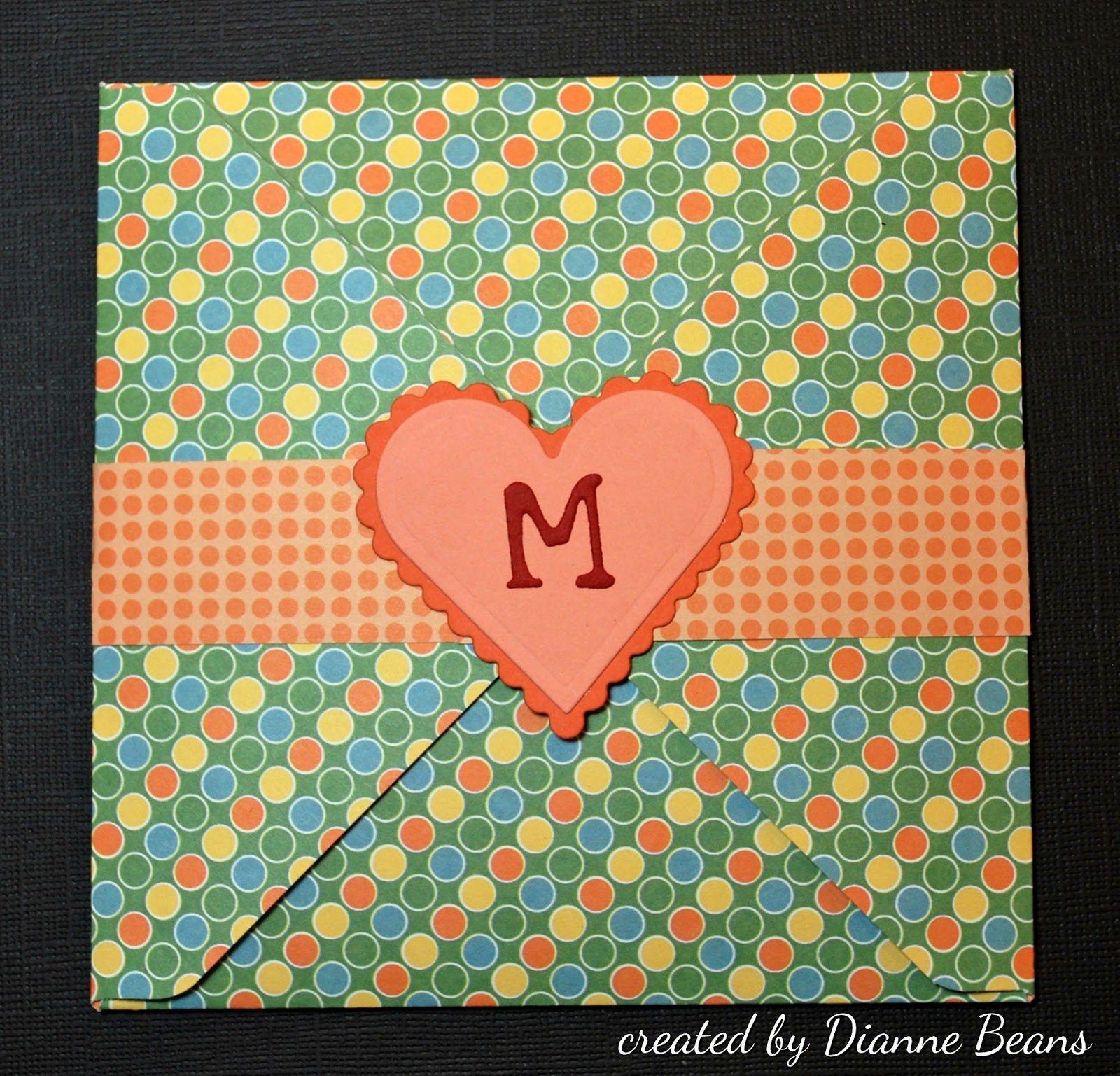 Quilting and Stamping From The Heart Card in An Envelope