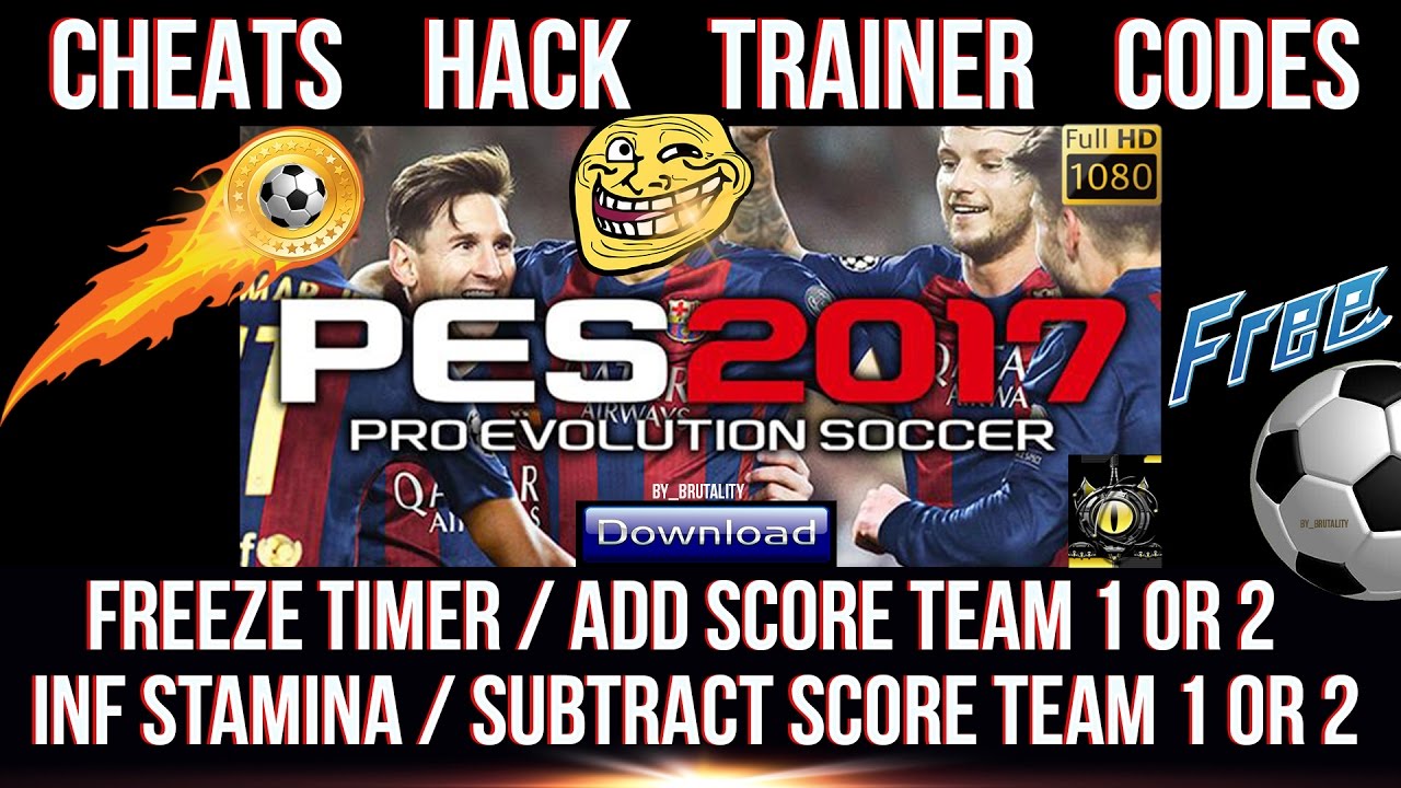 Download Pro Evolution Soccer 2018 v1.02 Plus 7 Trainer Tool Full Unlocked