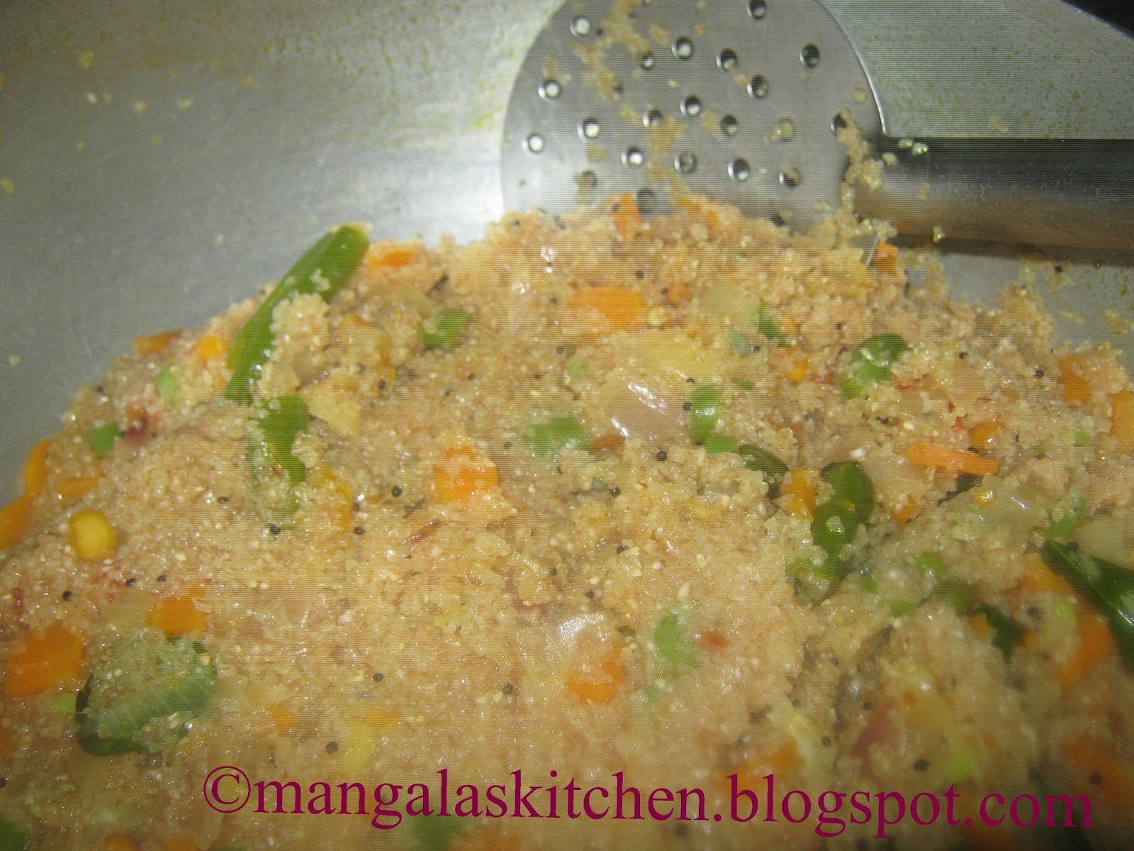 Wheat Rava Upma Samba Ravai Upma mixed with Veggies Healthy Breakfast & Dinner Recipe