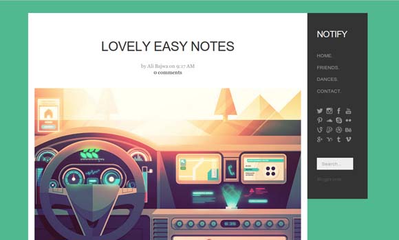 Notify Blogger Template 