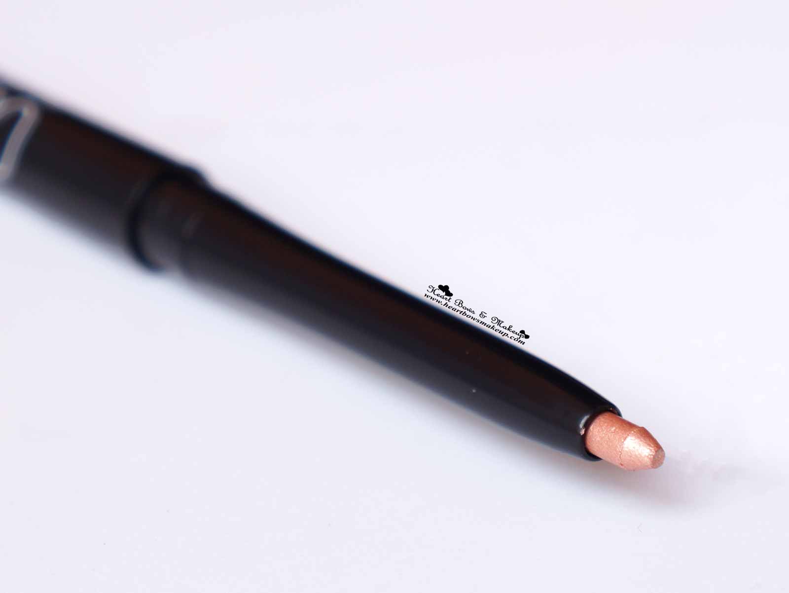 Maybelline Colorshow eye pencil Shiny Beige Review Swatches 