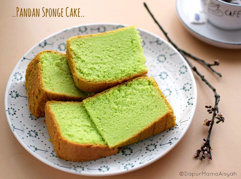 Pandan Sponge Cake yang Lembut dan Lembuuut..meski tanpa emulsifier