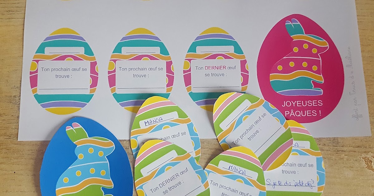 Trucs de Maëliane, le blog. [Activité enfant] Chasse aux œufs façon chasse au trésor + imprimable