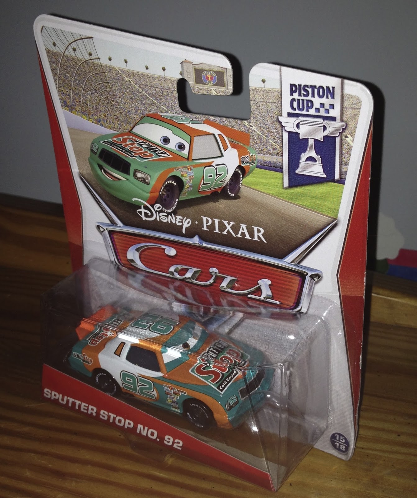 Sputter Stop Racing Tractor No:92 Racers Official Die-cast Disney Pixar Cars 